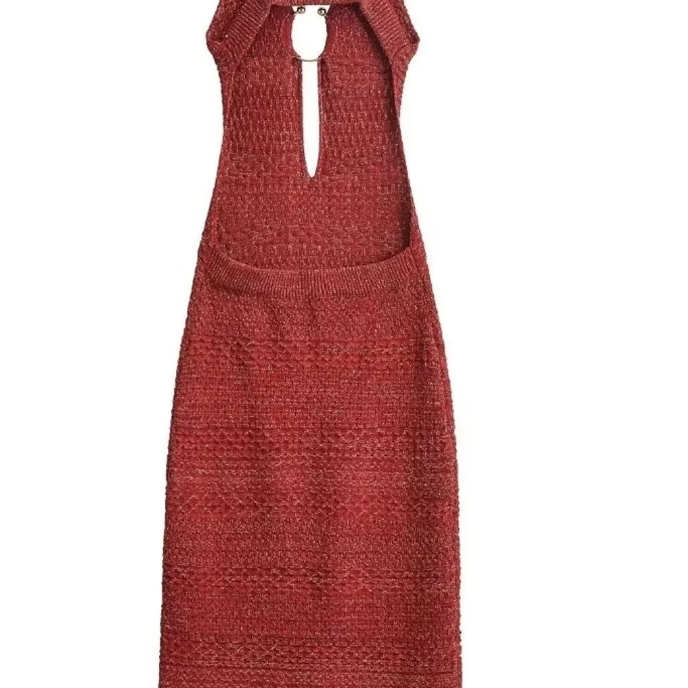 Zara Burgundy Midi Dress - Picture 4 of 5